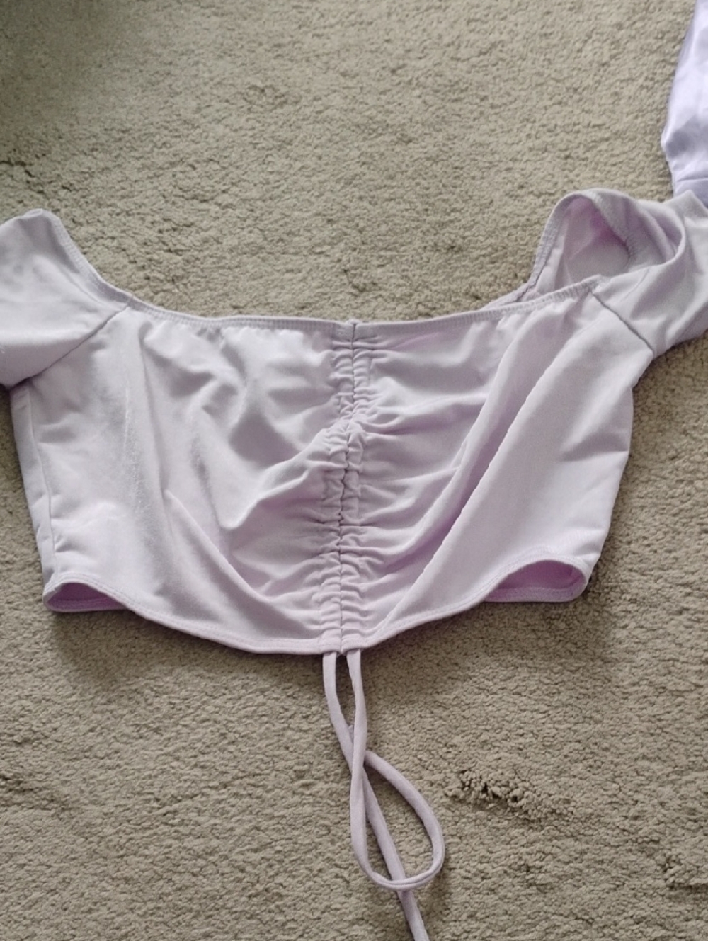 Frederick's of Hollywood Pastel Lilac Ruched Camisole